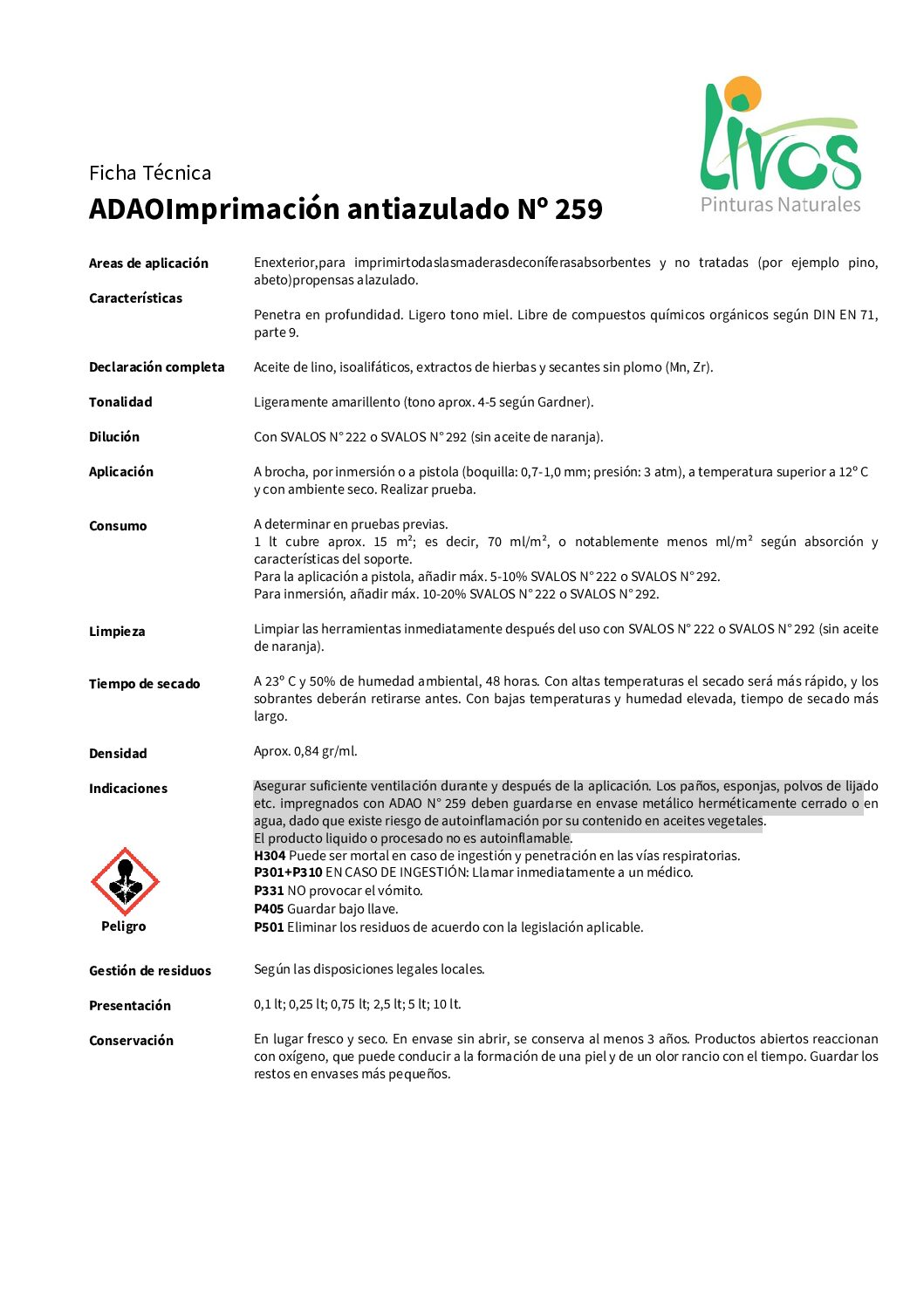 Livos Adao-259 99 Livos Adao-259 - Imagen 2