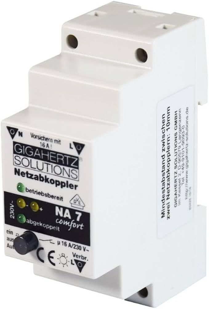 Gigahertz Solutions NA7 Confort 92 Desconectador automático de red Gigahertz Solutions NA7 Confort para cuadro eléctrico.