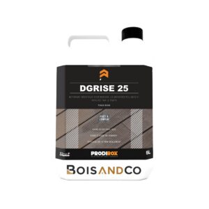 Envases del limpiador desgrisador de madera exterior Prodirox Dgrise 25.