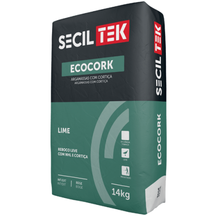 Barnacork Ecocork Lime 103 Saco de mortero térmico de cal y corcho Barnacork Ecocork Lime para bioconstrucción.