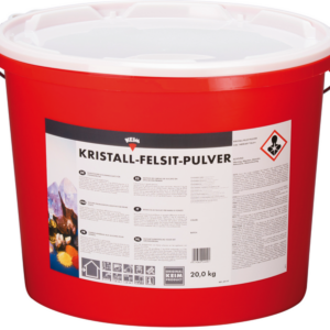 Pintura de fondo mineral de silicato bicomponente KEIM Kristall-Felsit para preparación e igualación de fachadas.