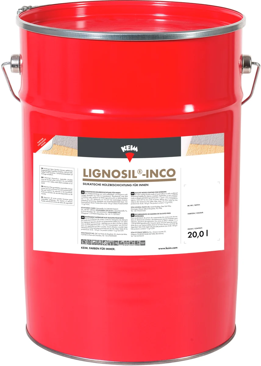 KEIM Lignosil-Inco 96 Pintura silicato para interiores KEIM Lignosil-Inco