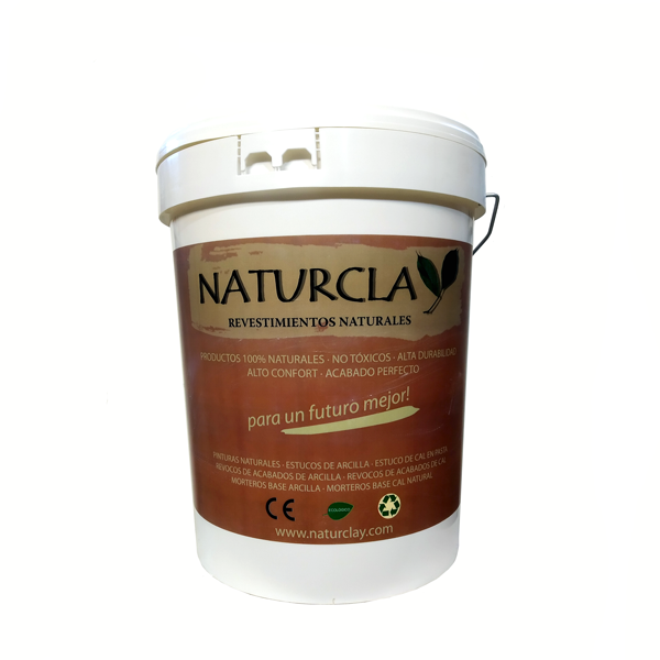 Naturclay Pintura Cal 105 Envase de pintura ecológica Naturclay Lime Paint de cal aérea pura.