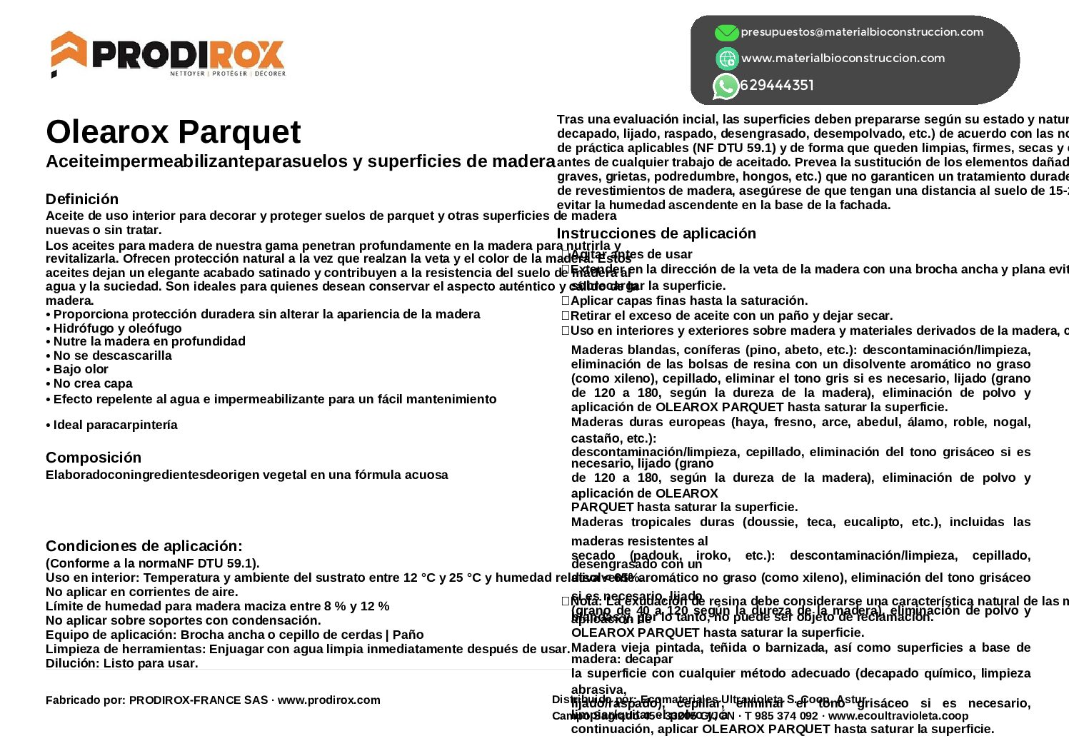 Prodirox Olearox 97 Prodirox Olearox - Imagen 2