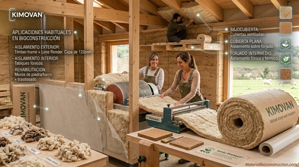 Aislamiento lana de oveja 101 Grandes ventajas en la Bioconstrucción de la Lana de Oveja